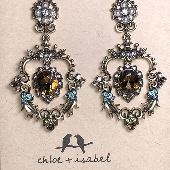 CHLOE & ISABEL ROYAL THISTLE STATEMENT EARRINGS- E025 - Picture 1 of 5